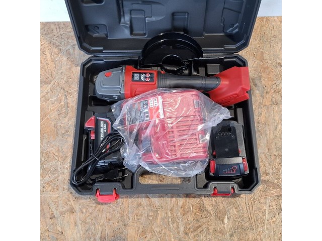 Accu haakse slijper | 21v | 125mm, geel - afbeelding 9 van  10