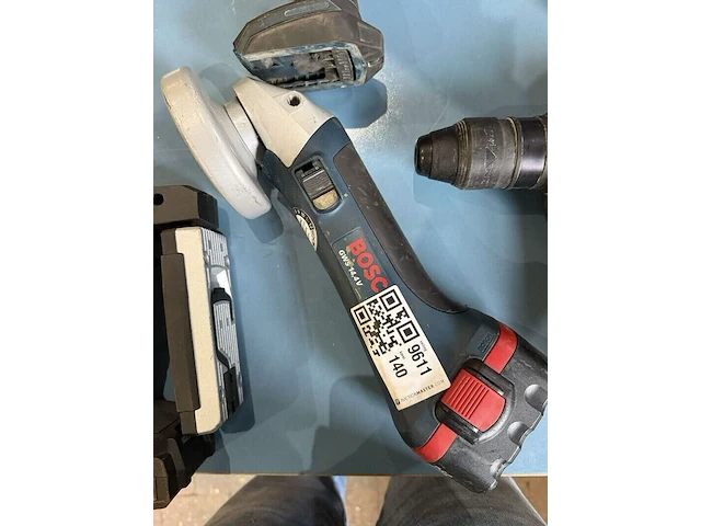 Accu haakse slijper, bosch, gws 14,4 v, blauw/zwart - afbeelding 1 van  2
