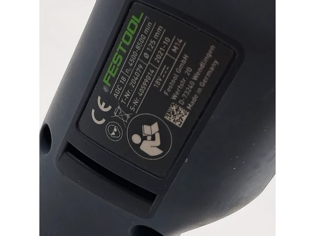 Accu haakse slijper, festool, agc 18, 2021 - afbeelding 7 van  8
