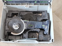 Accu haakse slijper festool agc 18 in systainer. zonder accu en lader - afbeelding 1 van  4