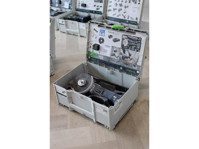 Accu haakse slijper festool agc 18 in systainer. zonder accu en lader - afbeelding 3 van  4