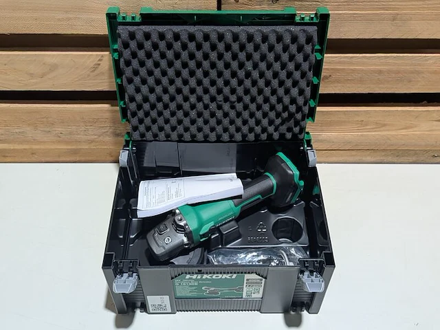 Accu-haakse slijper, hikoki, g 1813de, (incl. hsc koffer) - afbeelding 2 van  5