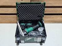 Accu-haakse slijper, hikoki, g 1813df, (incl. hsc koffer, accu's en acculader) - afbeelding 2 van  5