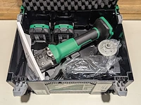 Accu-haakse slijper, hikoki, g 1813df, (incl. hsc koffer, accu's en acculader) - afbeelding 3 van  5