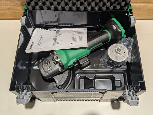 Accu-haakse slijper, hikoki, g 1813dve, (incl. hsc koffer) - afbeelding 3 van  5