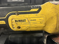 Accu haakse slijper in koffer, 1x lader dewalt, dcg405 - afbeelding 4 van  5