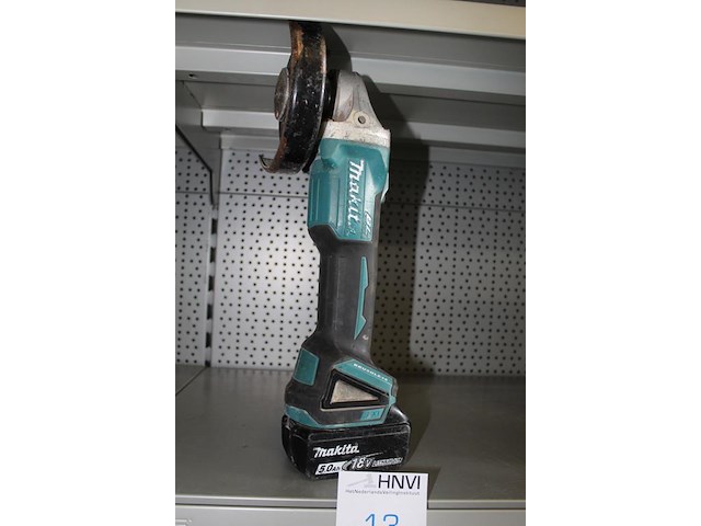 Accu haakse slijper makita dg504 met 5,0ah accu. - afbeelding 2 van  3