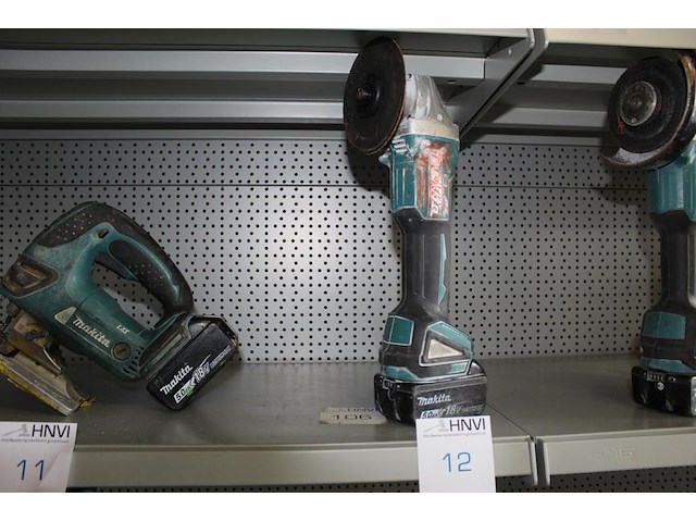 Accu haakse slijper makita dg506 met 5,0ah accu. - afbeelding 1 van  3