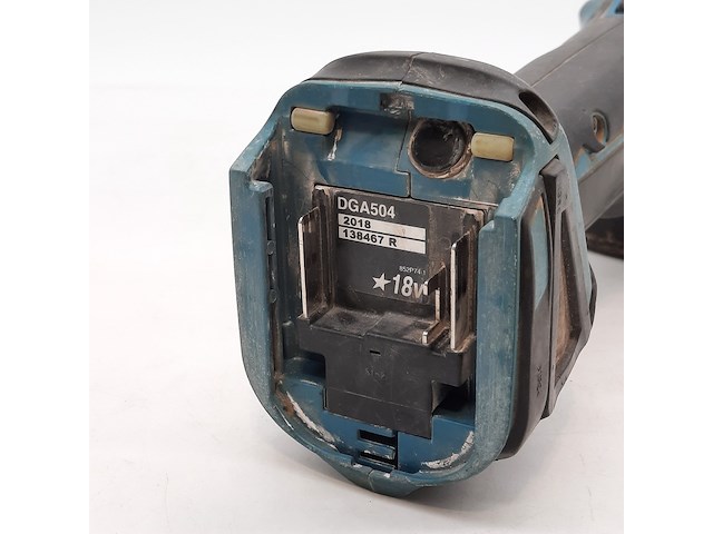 Accu haakse slijper, makita, dga 504, 2017 - afbeelding 4 van  15