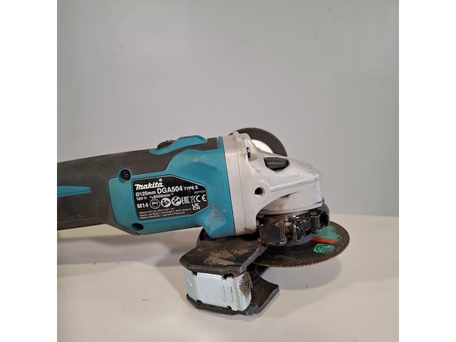 Accu haakse slijper, makita, dga504, 2024 - afbeelding 3 van  6