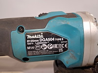 Accu haakse slijper, makita, dga504, 2024 - afbeelding 4 van  6