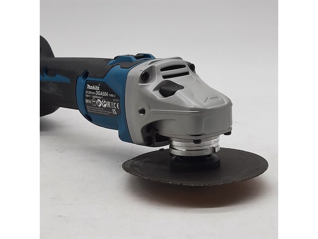 Accu haakse slijper, makita, dga504, 2025 - afbeelding 8 van  11