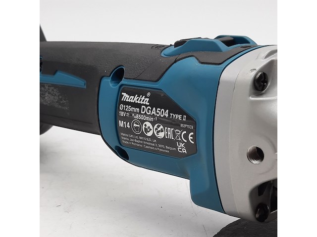 Accu haakse slijper, makita, dga504, 2025 - afbeelding 10 van  11