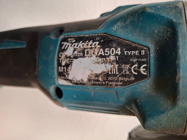 Accu haakse slijper makita, dga504 , bouwjaar 2020 - afbeelding 5 van  6