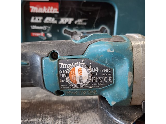 Accu haakse slijper makita, dga504, bouwjaar 2021 - afbeelding 3 van  5