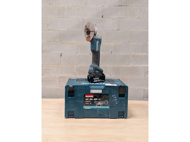 Accu haakse slijper, makita, dga504 - afbeelding 1 van  9