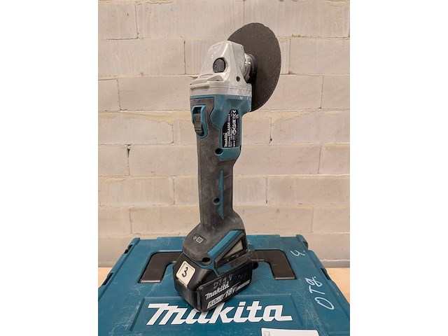 Accu haakse slijper, makita, dga504 - afbeelding 4 van  9