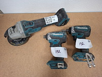 Accu haakse slijper met 2c slagschroevendraaier makita, dga506 | dtd153 - afbeelding 1 van  9