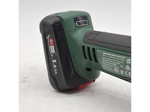 Accu haakse slijper, metabo, advancedgrind 18v-80 - afbeelding 8 van  10
