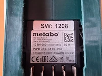 Accu haakse slijper metabo, wpb 36 ltx bl230, bouwjaar 2016 - afbeelding 6 van  8