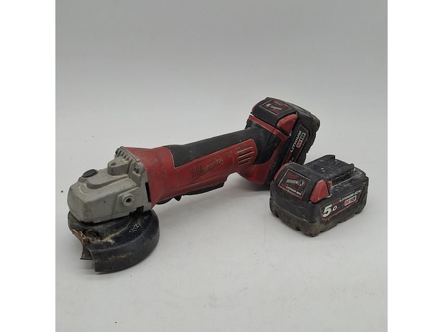 Accu haakse slijper, milwaukee, hd18ag125, 2021 - afbeelding 1 van  8