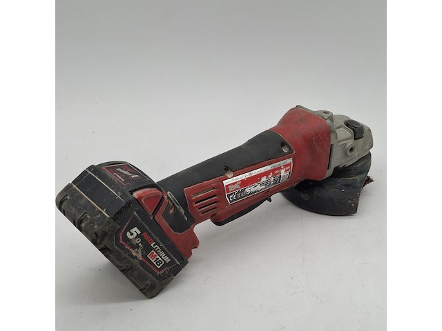 Accu haakse slijper, milwaukee, hd18ag125, 2021 - afbeelding 4 van  8