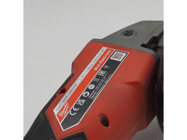 Accu haakse slijper, milwaukee, m18 fsag125x - afbeelding 3 van  13