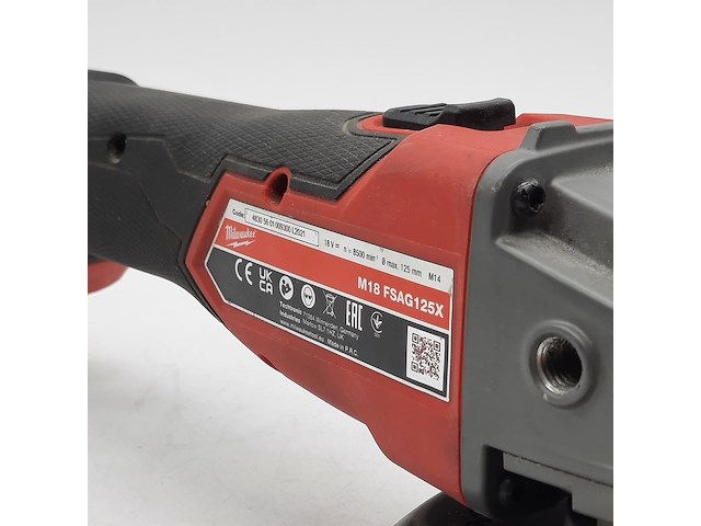 Accu haakse slijper, milwaukee, m18 fsag125x - afbeelding 11 van  13