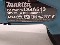 Accu haakseslijper, makita, dga513, 2020 - afbeelding 11 van  13