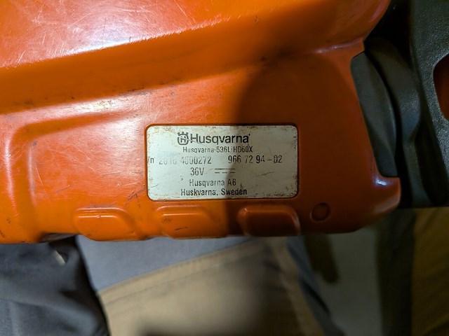 Accu-heggenschaar, husqvarna, 536lihd60x, 2014 - afbeelding 8 van  8