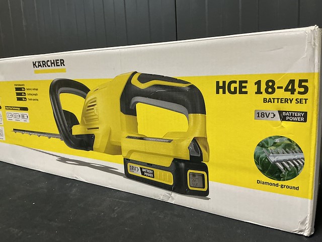 Accu heggenschaar kärcher, hge 18-45, zwart/geel - afbeelding 2 van  4