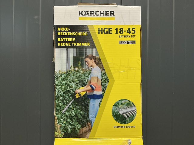 Accu heggenschaar kärcher, hge 18-45, zwart/geel - afbeelding 4 van  4