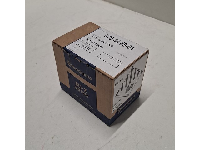 Accu, husqvarna, bli200x, donkergrijs / antraciet, 2023 - afbeelding 6 van  7