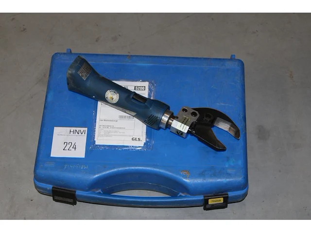 Accu hydraulische kabelschaar klauke es32 met twee accu's en lader in koffer - afbeelding 1 van  2