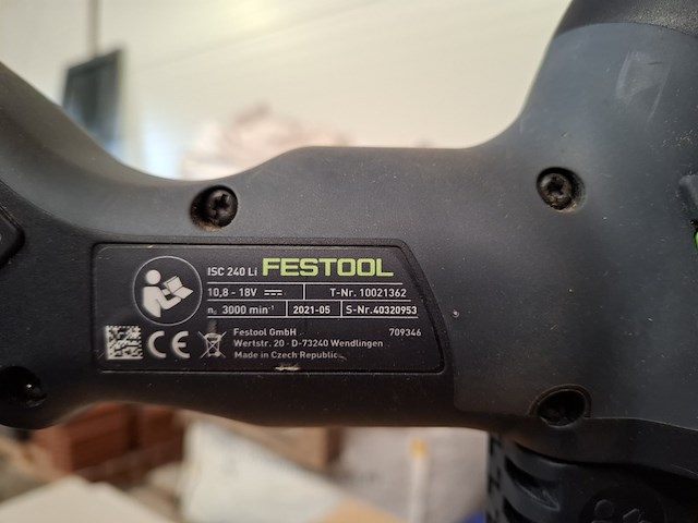 Accu isolatiezaag festool, isc 240, bouwjaar 2021 - afbeelding 12 van  16