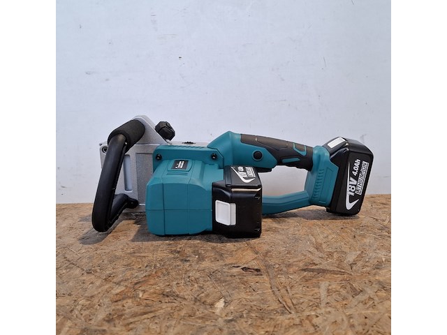 Accu kettingzaag 14 inch, blauw - afbeelding 1 van  11