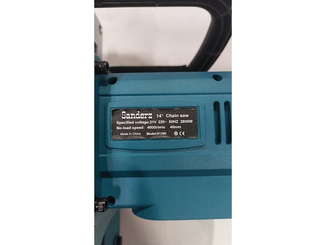 Accu kettingzaag | 14 inch sanderz, blauw, 2025 - afbeelding 4 van  7