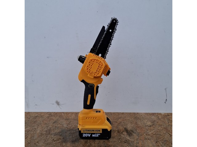 Accu kettingzaag 6 inch, geel - afbeelding 5 van  8