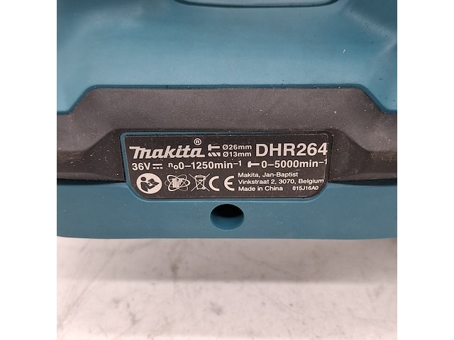 Accu klopboormachine, makita, dhr264, 2018 - afbeelding 7 van  13