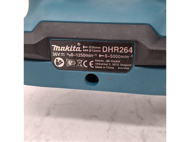 Accu klopboormachine, makita, dhr264, 2018 - afbeelding 2 van  8