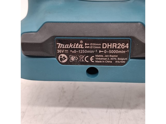 Accu klopboormachine, makita, dhr264, 2018 - afbeelding 2 van  8