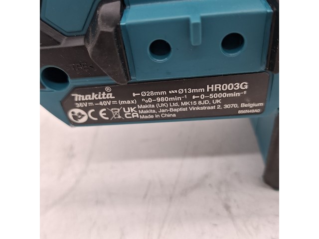 Accu klopboormachine, makita, hr003g, 2020 - afbeelding 7 van  13