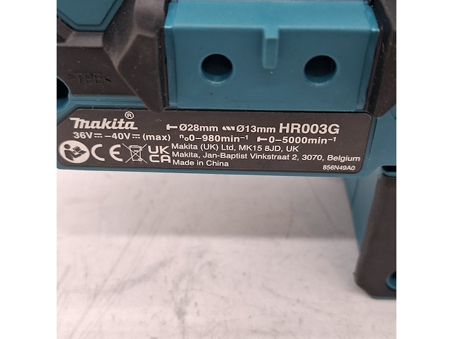 Accu klopboormachine, makita, hr003g, 2020 - afbeelding 7 van  13