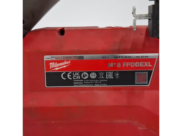 Accu klopboormachine met afzuiging milwaukee, m18 onefhpx, bouwjaar 2022 - afbeelding 5 van  15