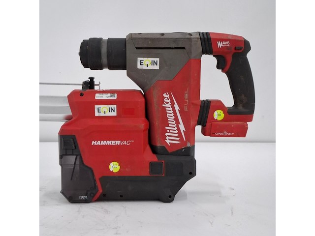 Accu klopboormachine met afzuiging milwaukee, m18 onefhpx, bouwjaar 2022 - afbeelding 8 van  15
