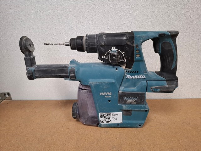 Accu klopboormachine met stofafzuiging makita, dhr242 | dx06, bouwjaar 2021 - afbeelding 1 van  4