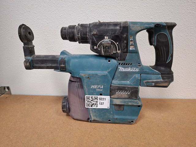 Accu klopboormachine met stofafzuiging makita, dhr242 | dx06, bouwjaar 2021 - afbeelding 1 van  4