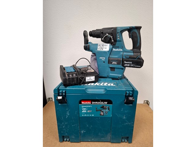 Accu klopboormachine met stofafzuiging makita, dhr242 | dx06, bouwjaar 2024 - afbeelding 1 van  7