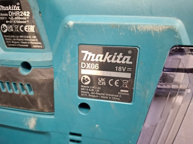 Accu klopboormachine met stofafzuiging makita, dhr242 | dx06, bouwjaar 2024 - afbeelding 5 van  7