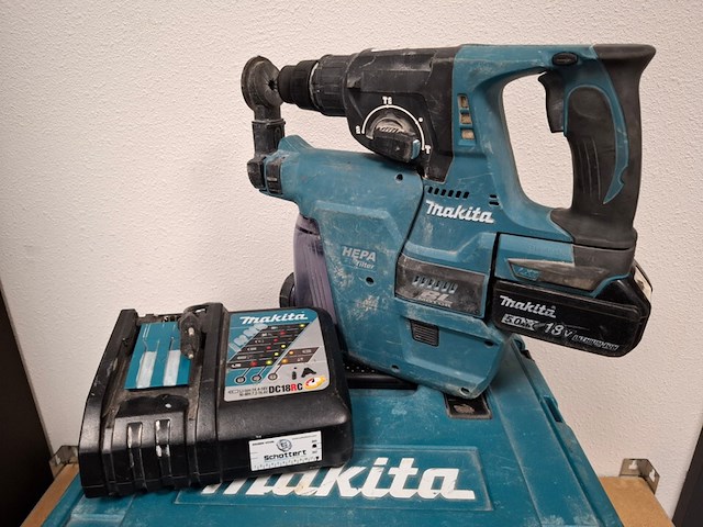Accu klopboormachine met stofafzuiging makita, dhr242 | dx06, bouwjaar 2025 - afbeelding 2 van  6